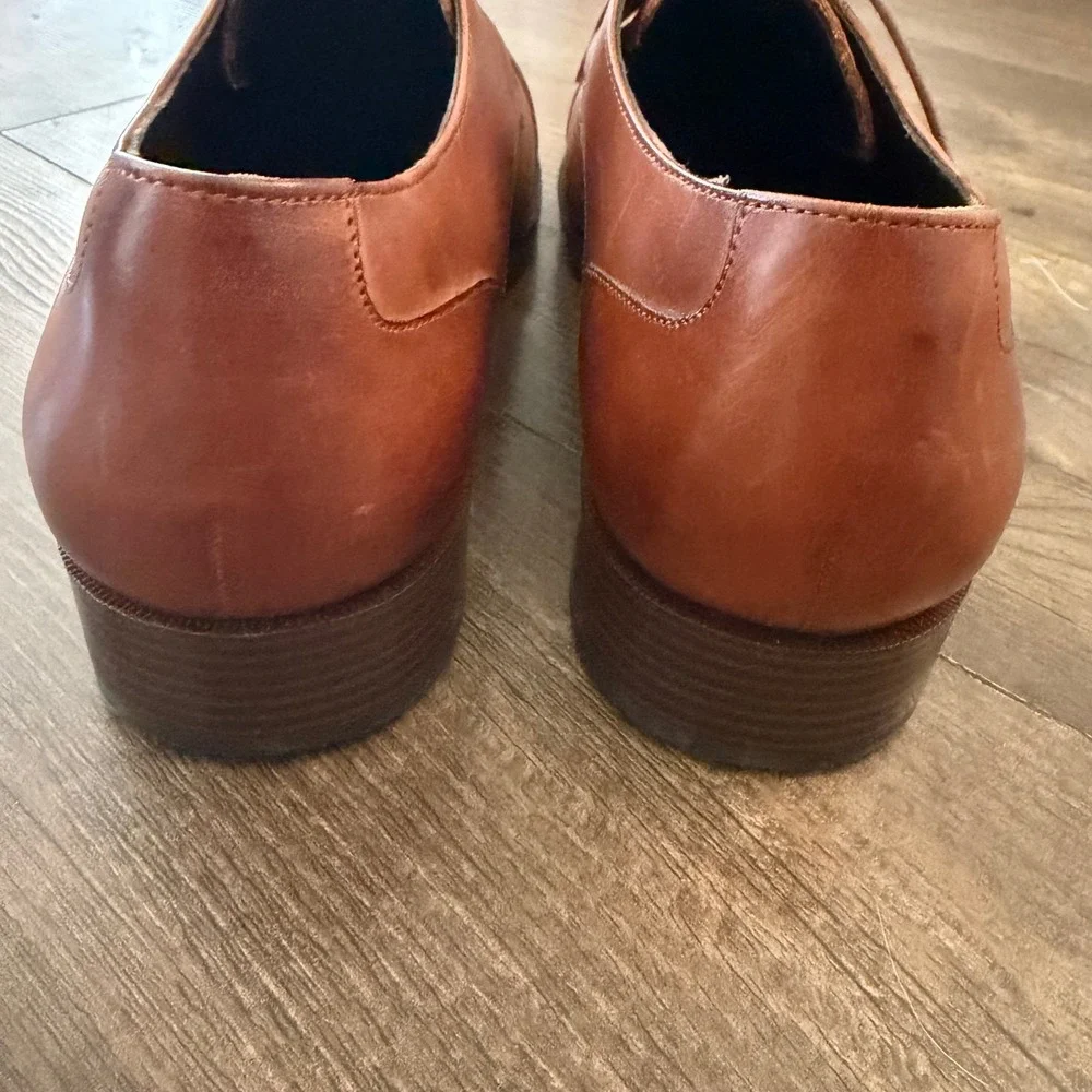 Cole Haan Oxford Mens 10 M British Tan Leather Grand OS Cap Toe C24519